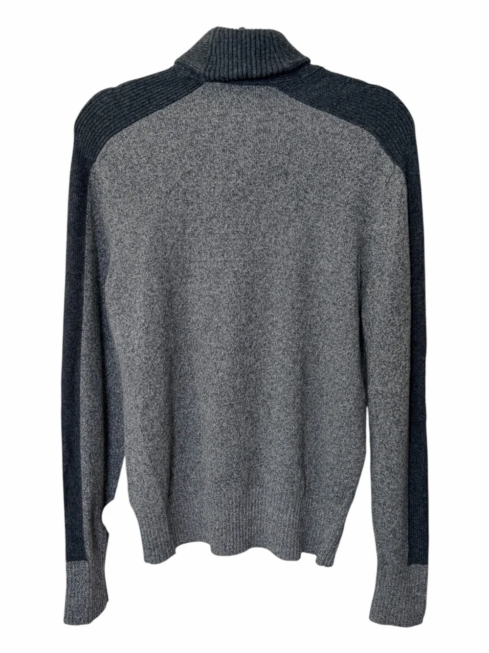Banana Republic Men’s Shawl Collar Sweater Gray Merino Wool Pullover Size Small